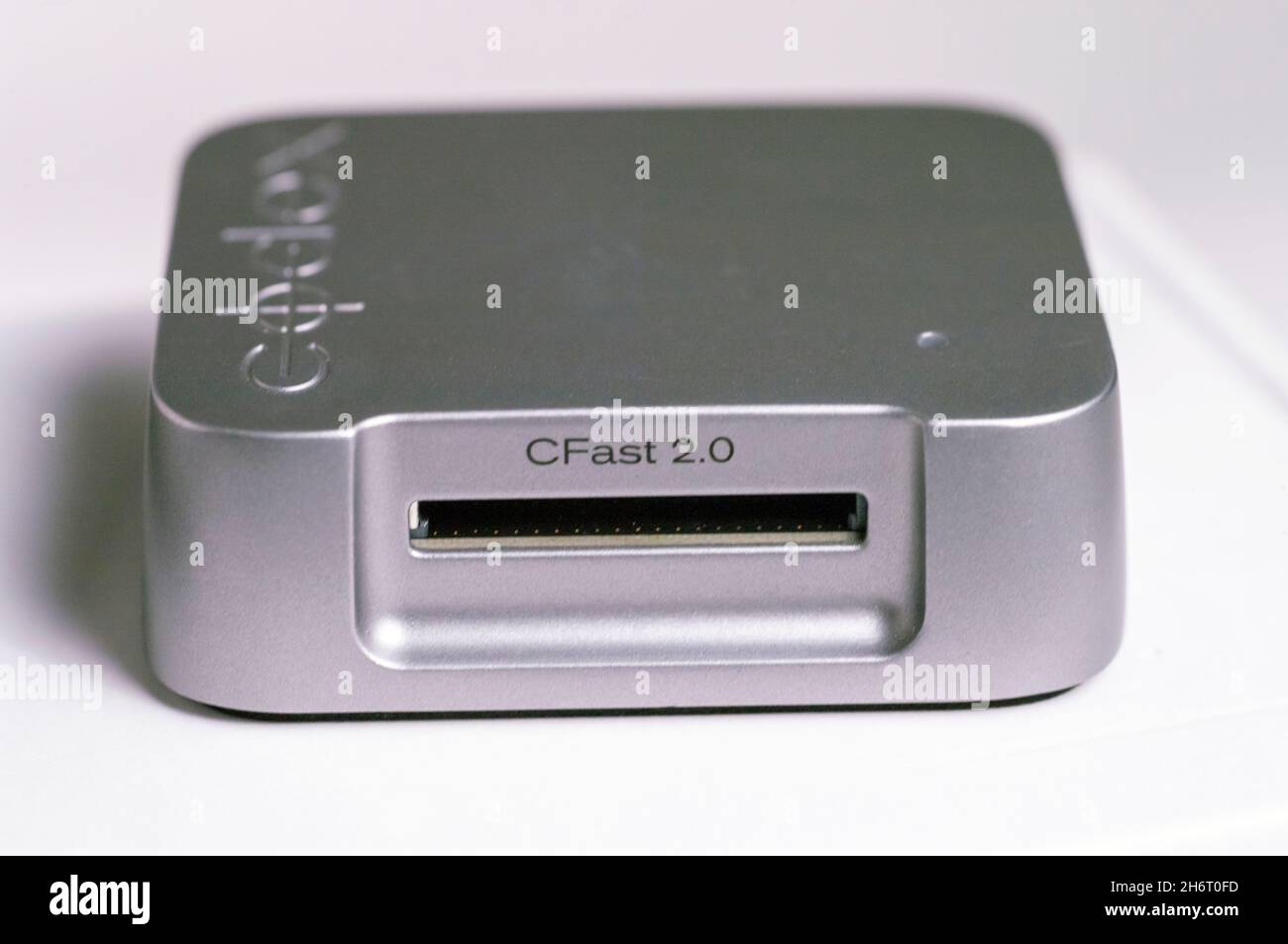 CFast card reader made by Codex and sold by Arri. It's a very high quality media reader for the CFast media cards used in hi end video production. Stock Photo