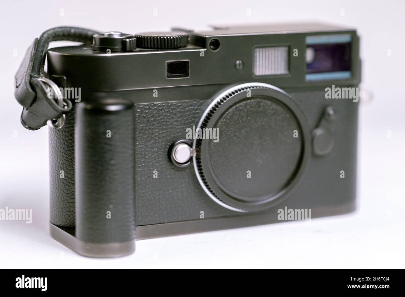 Leica Monochrome camera body. Leica Monochrome is a Black and White camera only. This is a very high quality black and white only camera at 18MP. Stock Photo