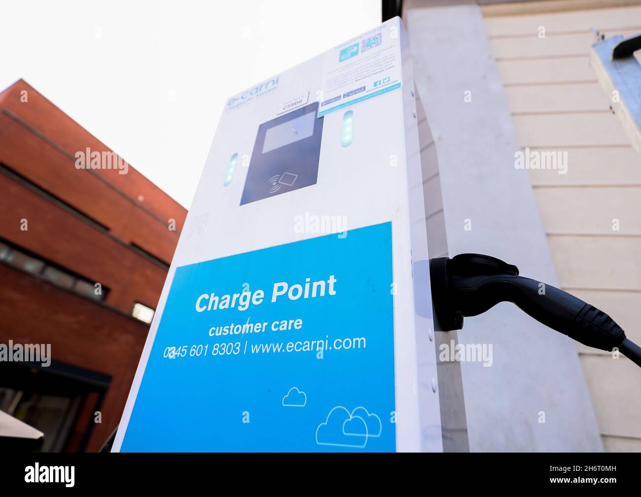 Electric car charging stations and points in Belfast, Northern Ireland