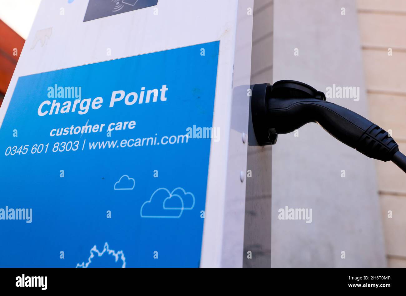 Electric car charging stations and points in Belfast, Northern Ireland