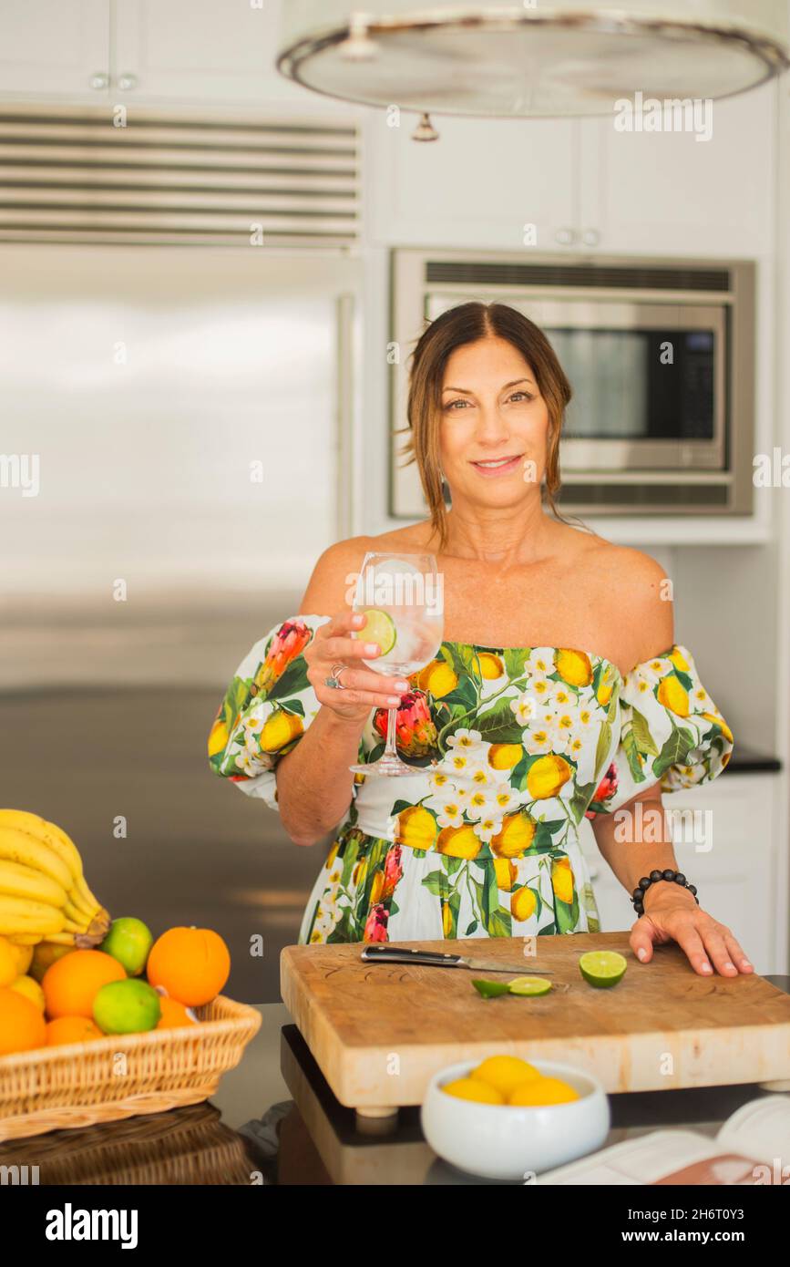 Healthy Living in the kitchen Stock Photo
