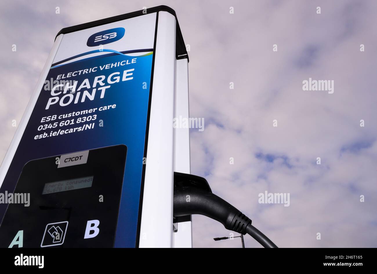 Electric car charging stations and points in Belfast, Northern Ireland