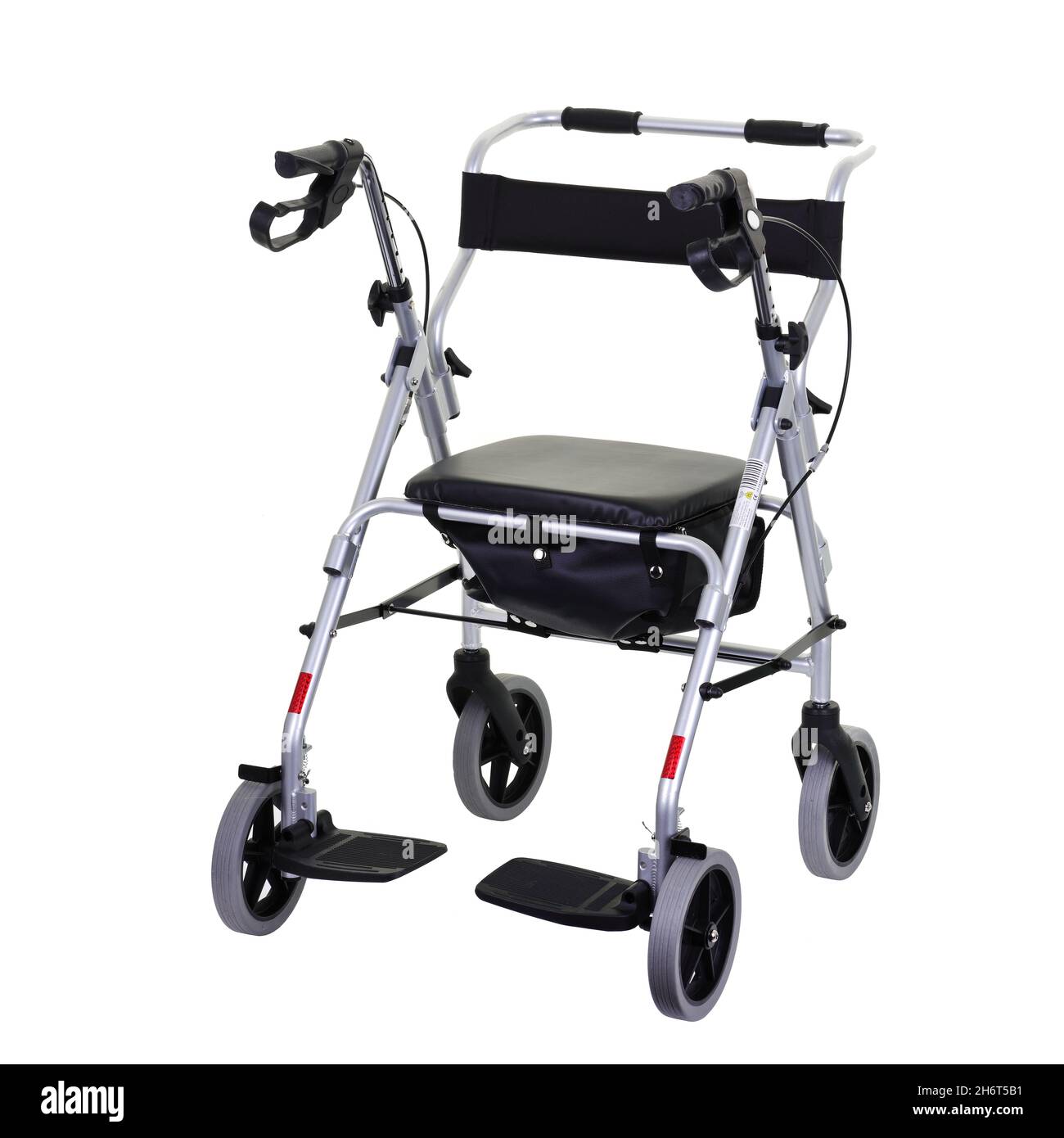 Combined walker and transit chair for elderly and disabled Stock Photo
