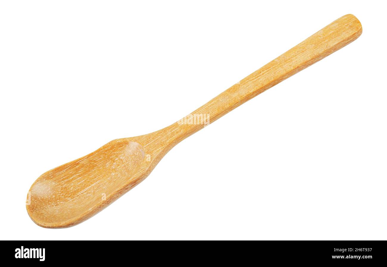 Wooden spoon isolated on a white background, save clipping path Stock ...