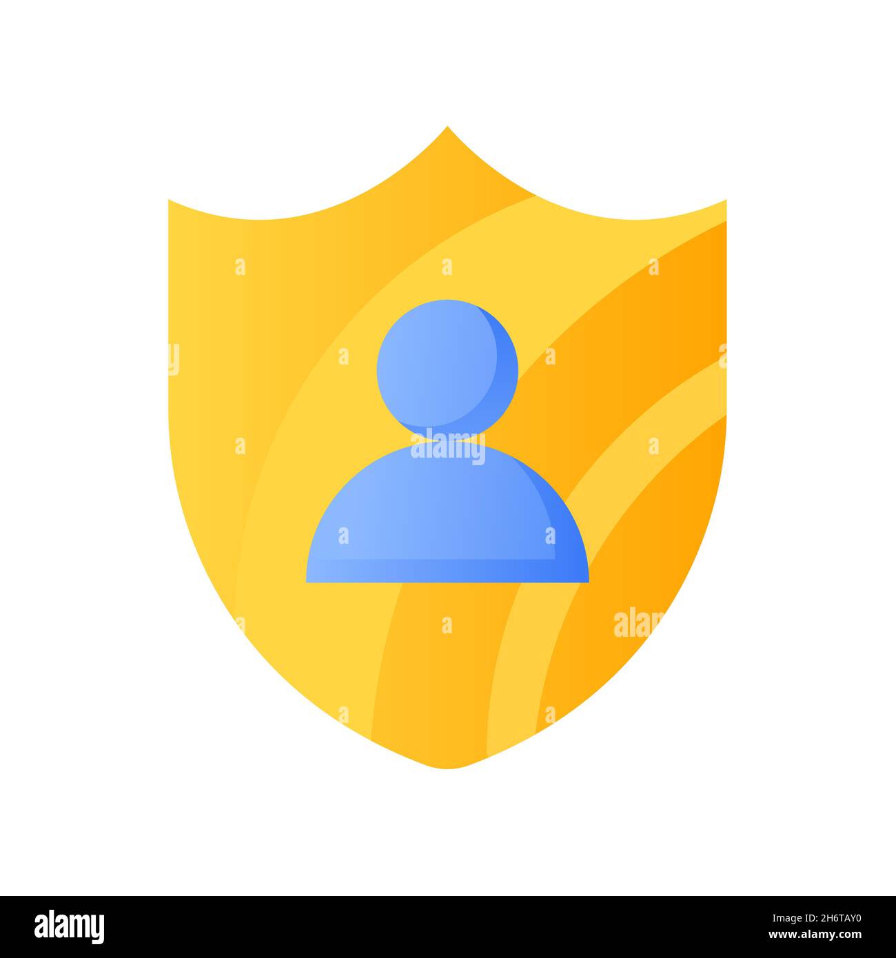 user privacy shield protection safety single isolated icon with smooth ...