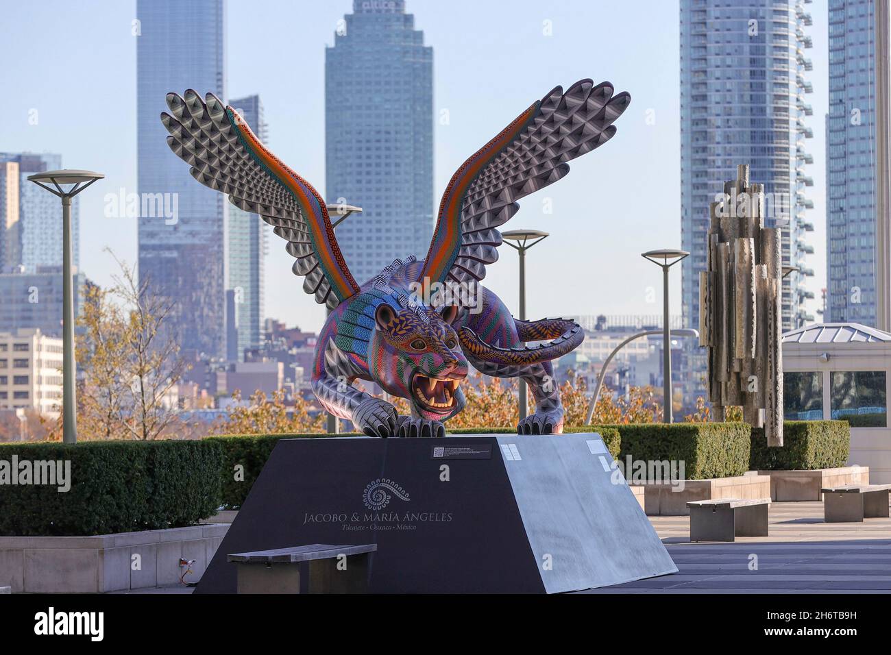 United Nations, New York, USA, November 16, 2021 A guardian for