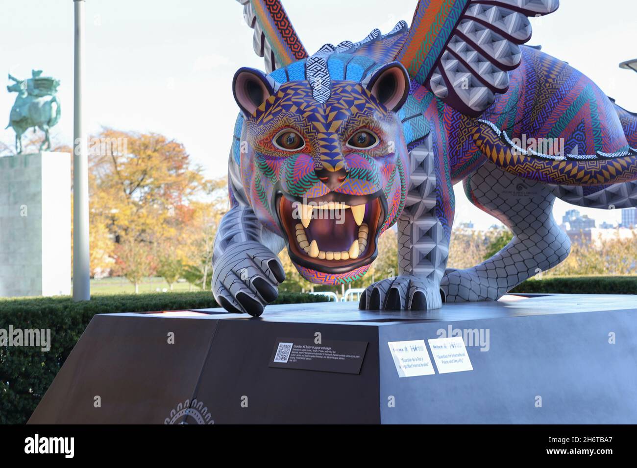 United Nations, New York, USA, November 16, 2021 A guardian for