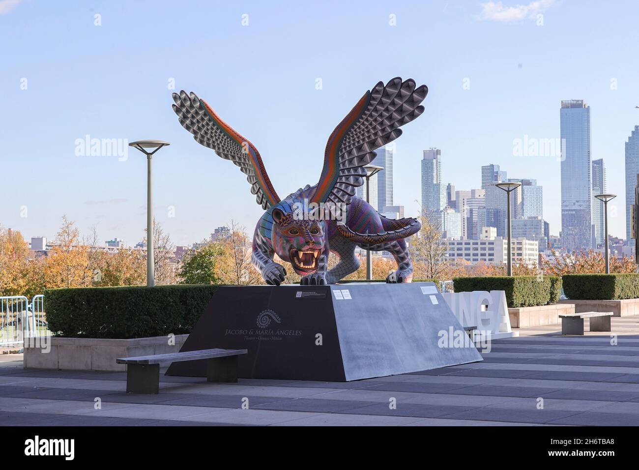 United Nations, New York, USA, November 16, 2021 A guardian for