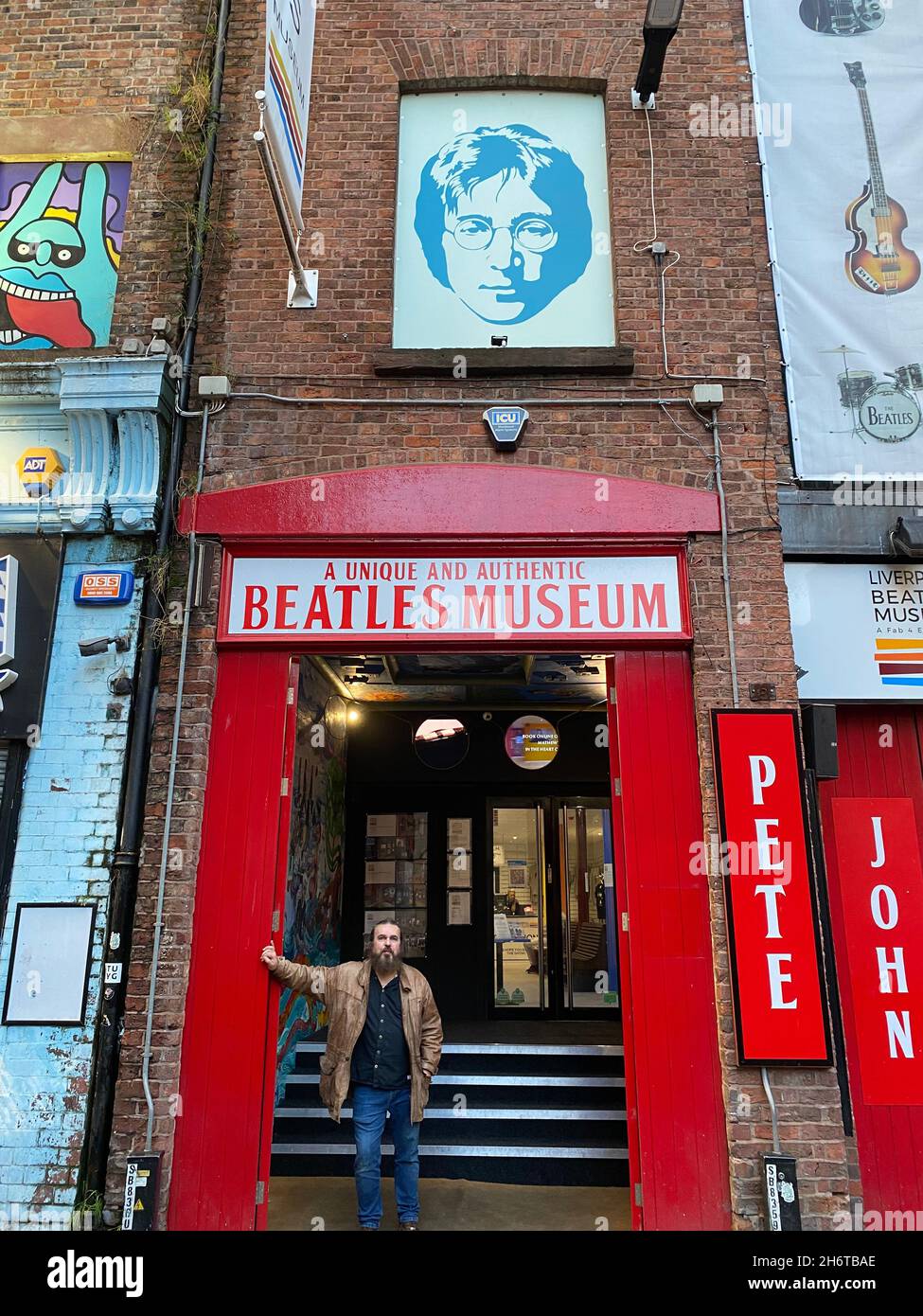 Liverpool, UK. 02nd Nov, 2021. Roag Best stands outside his Beatles ...