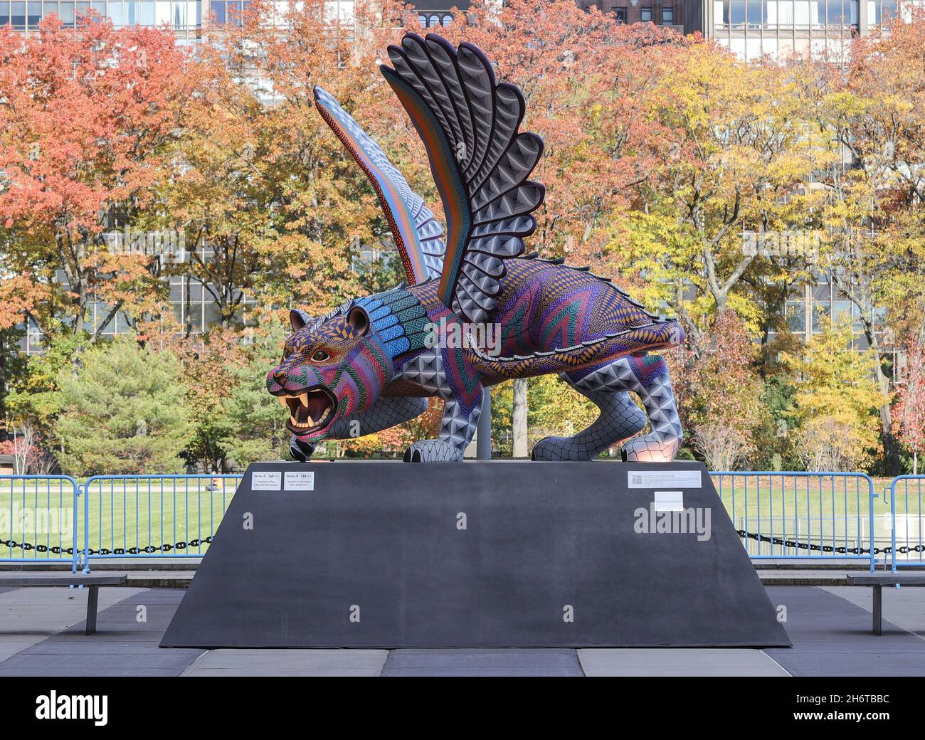 United Nations, New York, USA, November 16, 2021 A guardian for