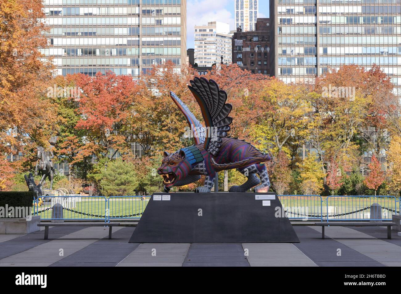 United Nations, New York, USA, November 16, 2021 A guardian for