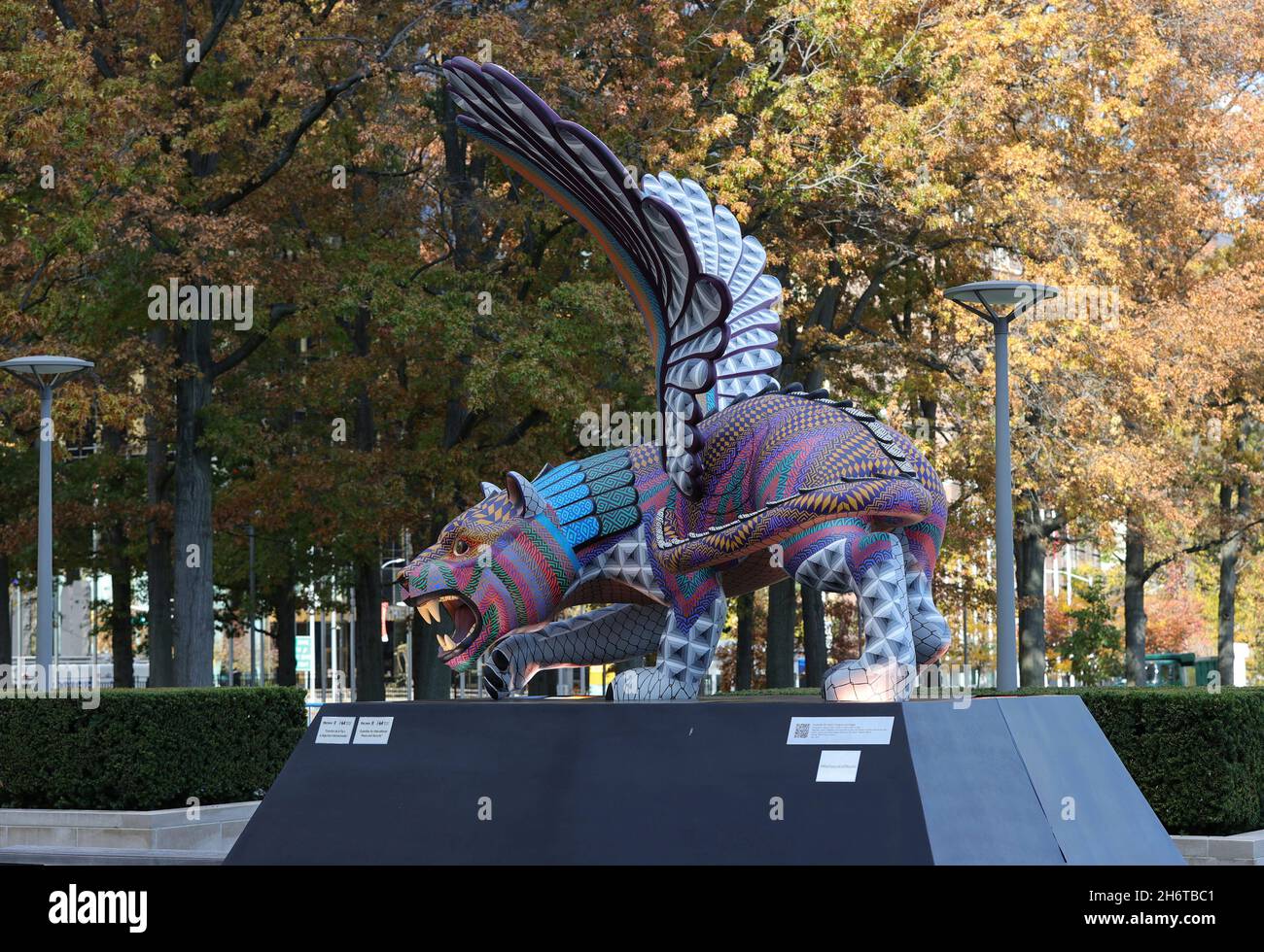 United Nations, New York, USA, November 16, 2021 A guardian for