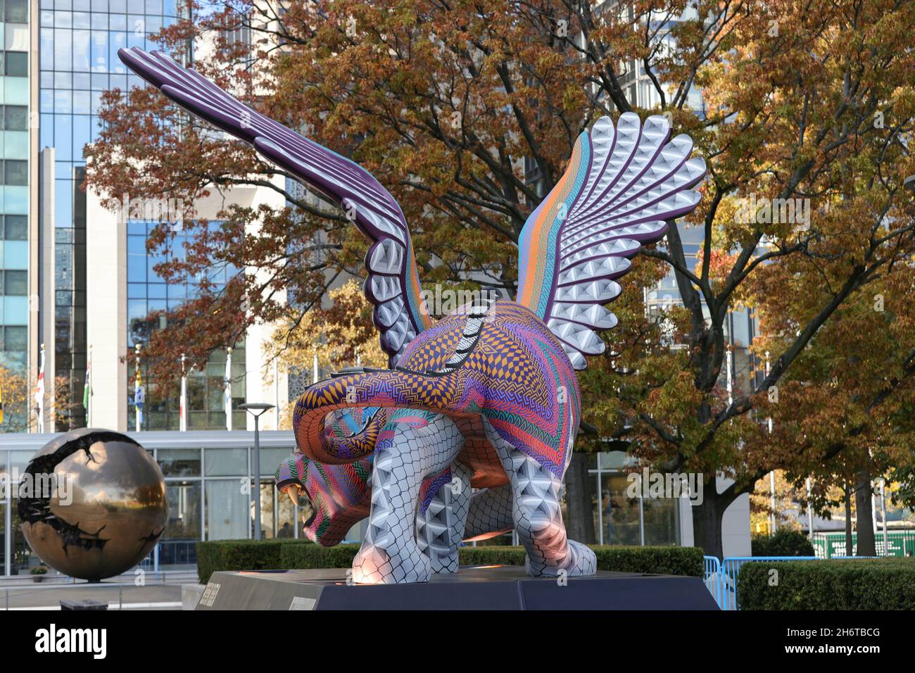 United Nations, New York, USA, November 16, 2021 A guardian for