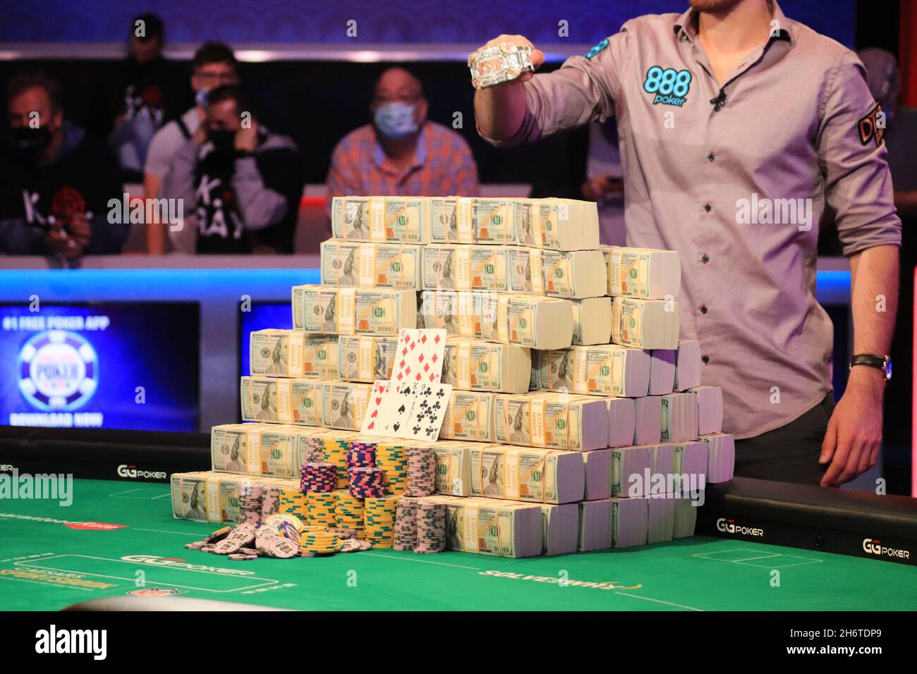 Las Vegas, NV, United States: November 17, 2021, Koray Aldemir of German is  the winner of the final table in the Event #67: MAIN EVENT No-Limit Hold'em  World Championship of WSOP 2021 -