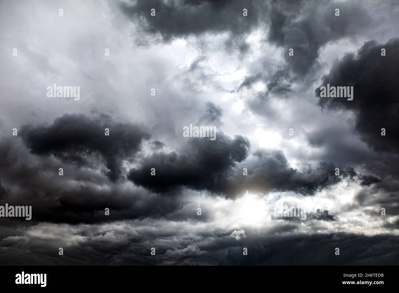 Dramatic Dark Clouds before Thunder Storm and Rain Stock Photo - Alamy