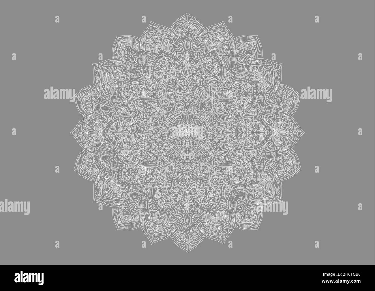 Mandala vector indian graphic design. Indian flower ornament. Coloring book design element vector. Stock Vector