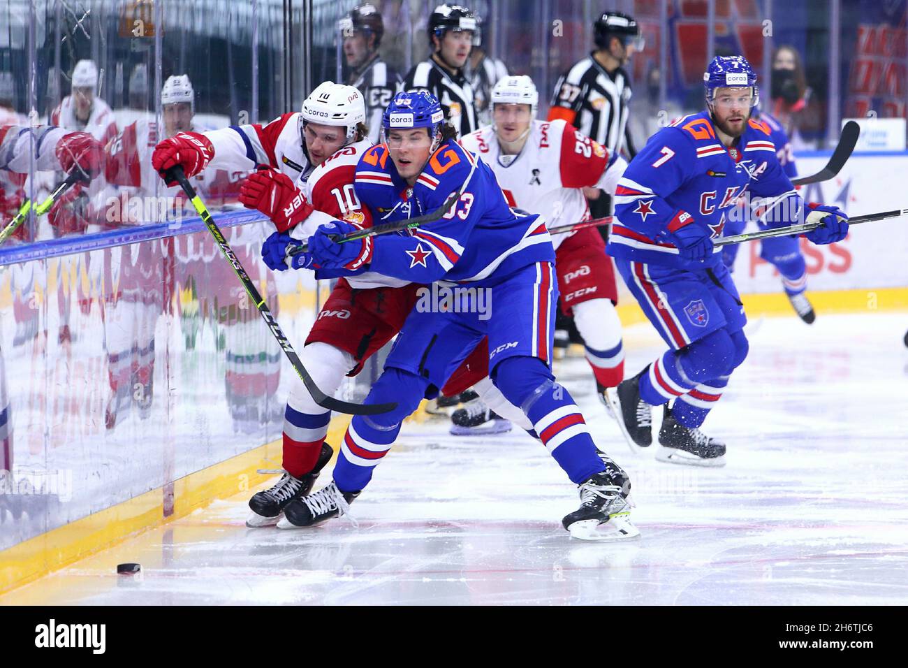 Russian Federation. St. Petersburg. Ice Palace. Hockey. Continental ...