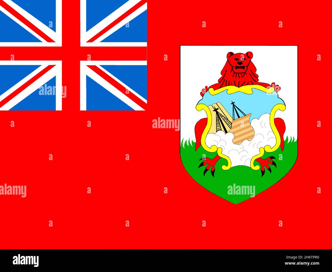 Nationalfahne von Bermuda Stock Photo
