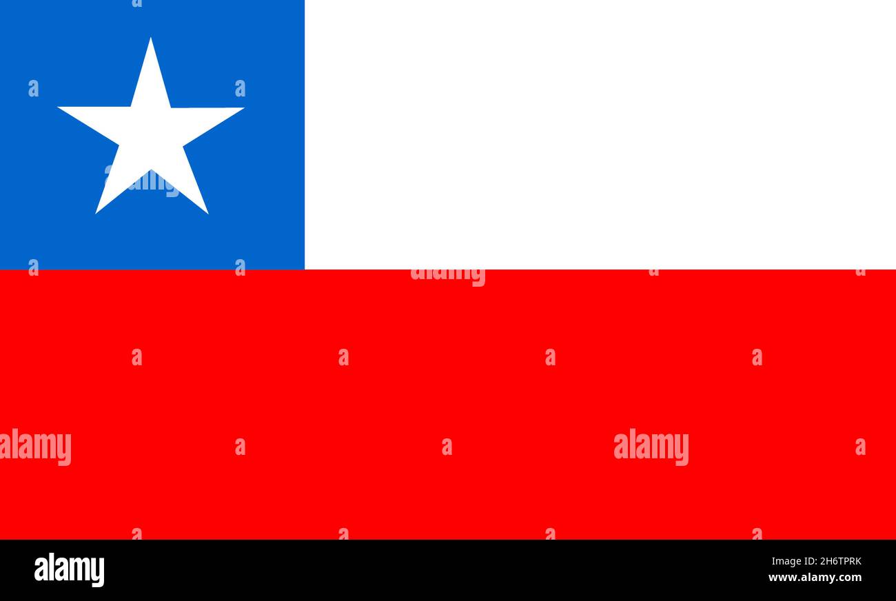 Fahne von Chile Stock Photo