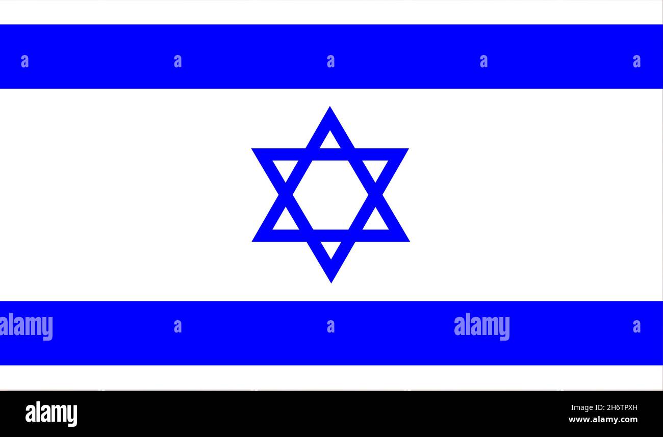 Fahne von Israel Stock Photo