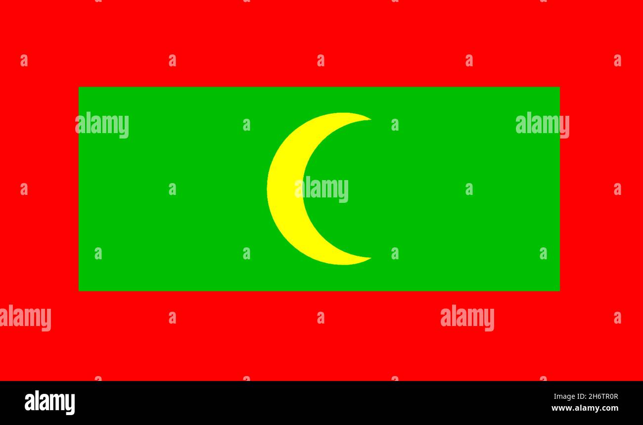 Fahne von Malediven Stock Photo