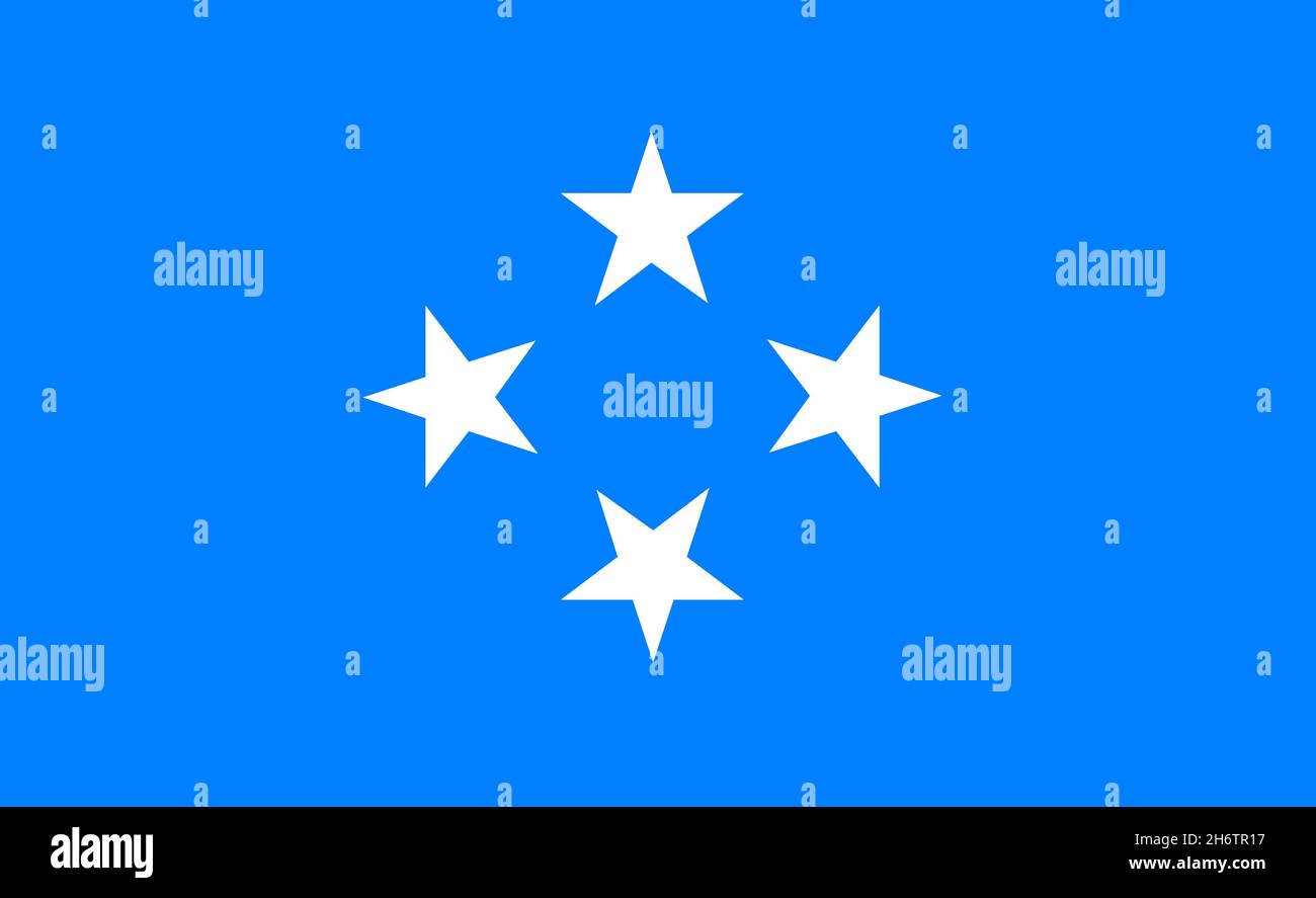 Fahne von Mikronesien Stock Photo