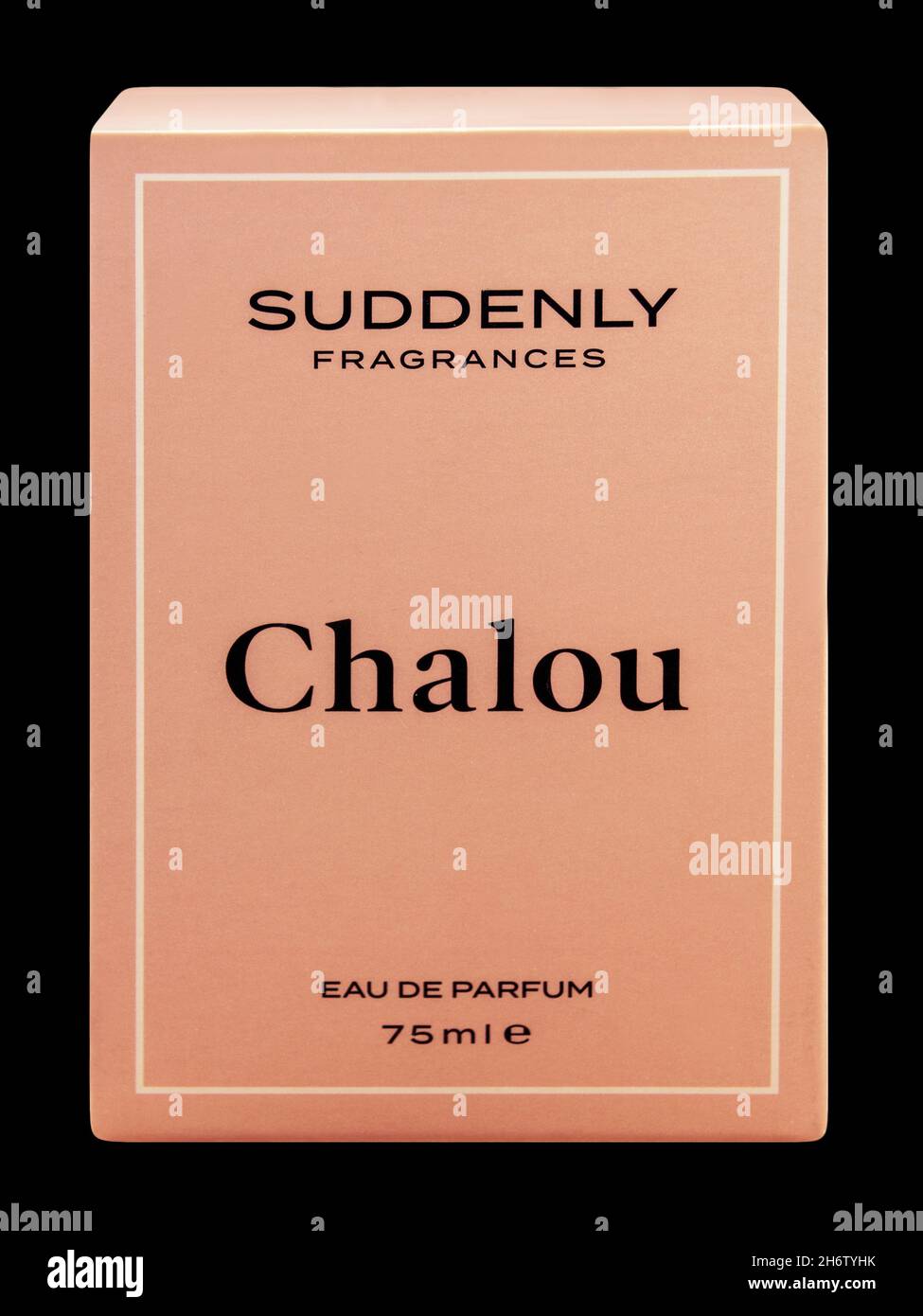Hamburg, Germany - November 7 2021: Chalou Suddenly Parfum mit Verpackung  isoliert auf schwarz Stock Photo - Alamy