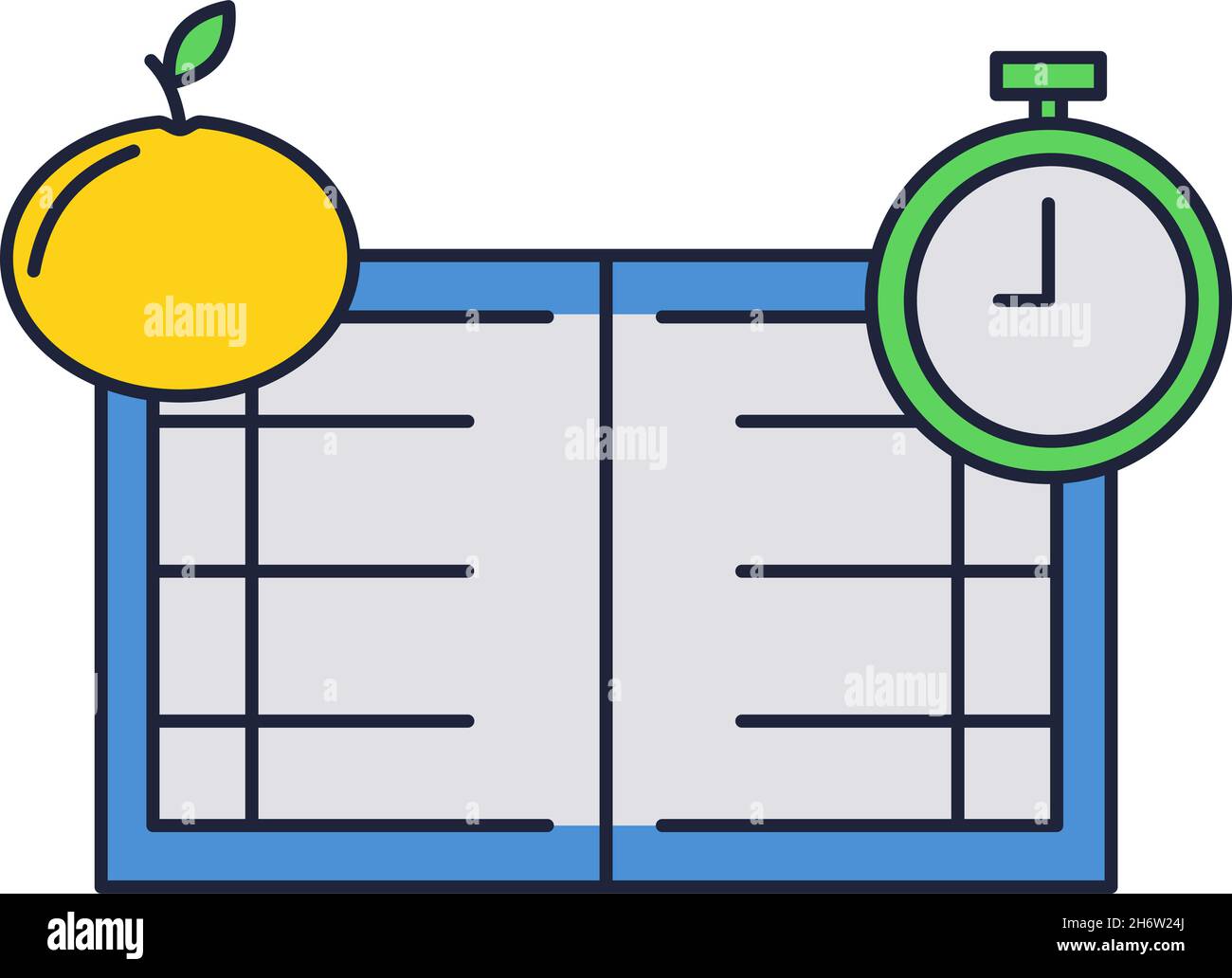 Lesson plan icon flat vector business education Stock Vector Image ...