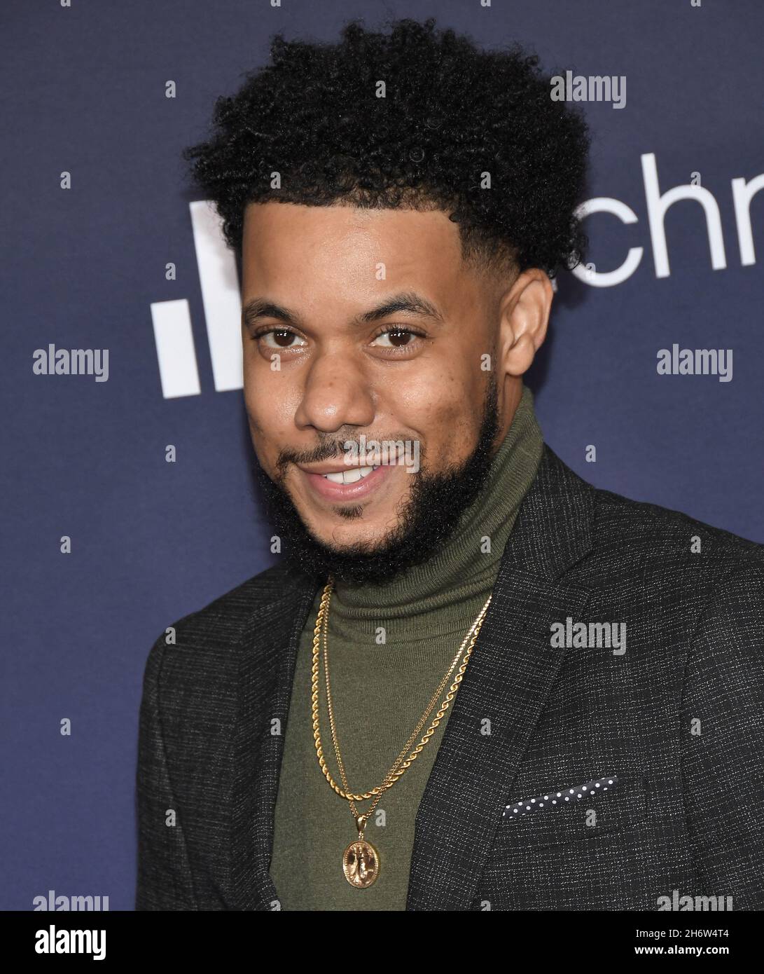 Los Angeles, USA. 17th Nov, 2021. Clayton English arrives at the Marvel