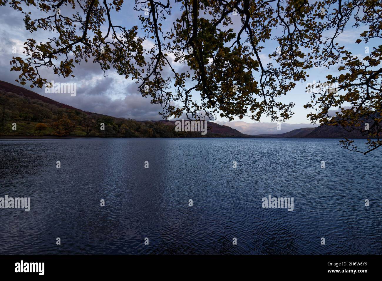 lake Ullswater in the English Lake District Stock Photo