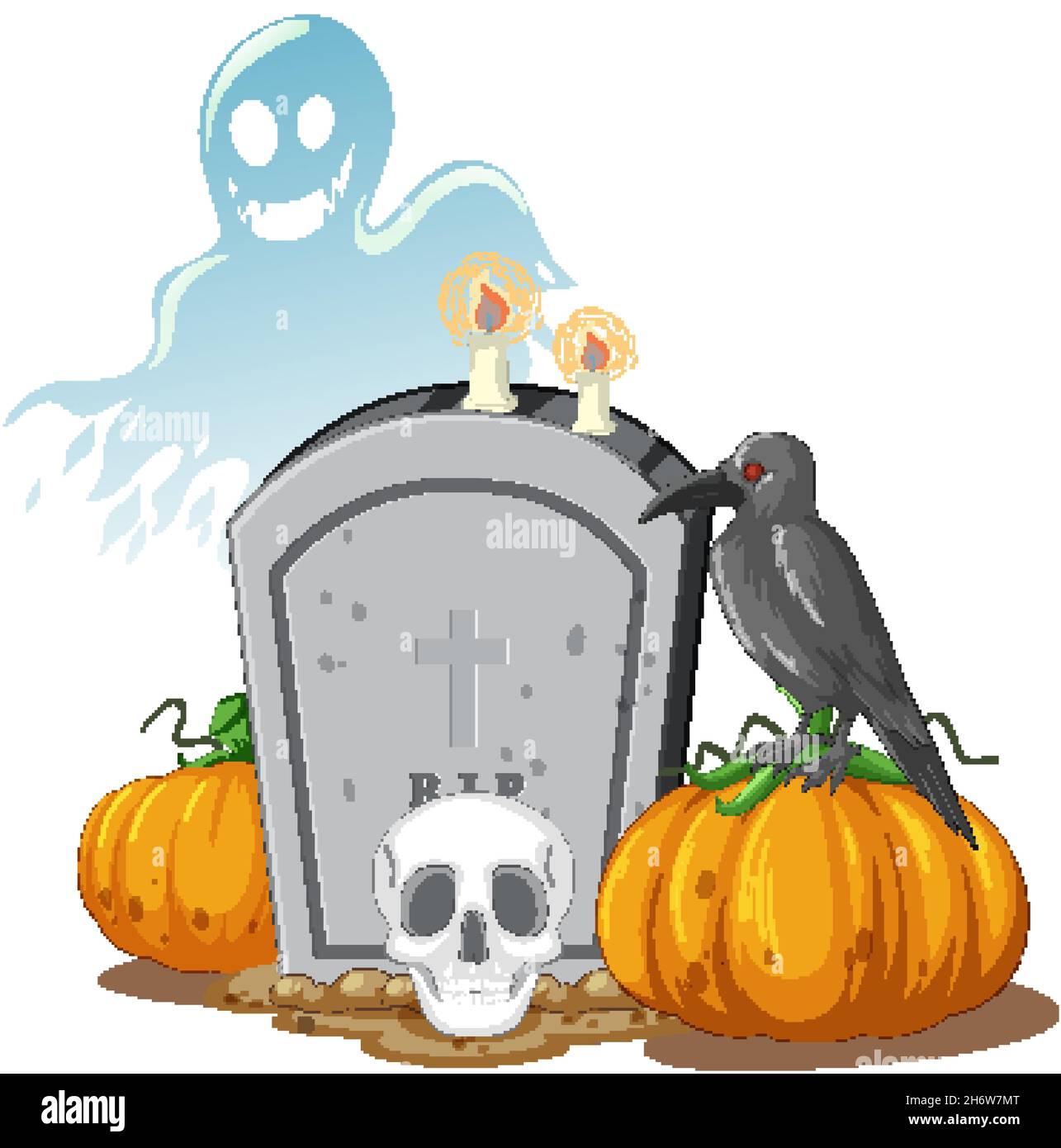 Pumpkin crow crow Stock Vector Images - Alamy