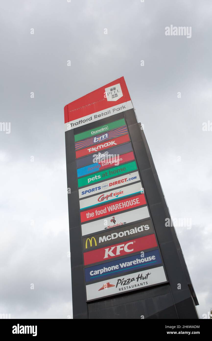 Trafford Retail Park, Manchester, M41 7FN Stock Photo Alamy