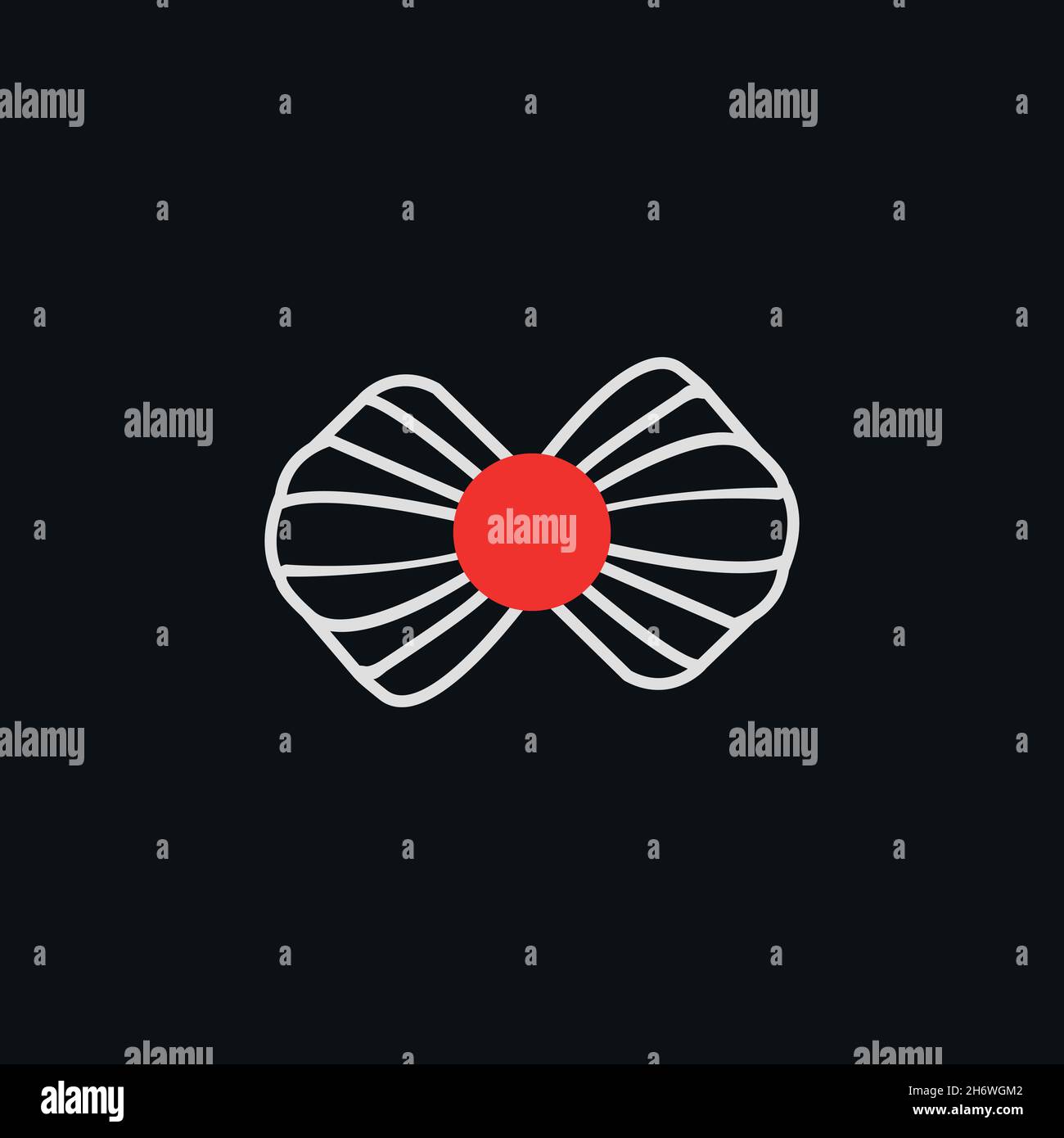 School clothe ribbon flat icon. Simple style School lessons poster ...