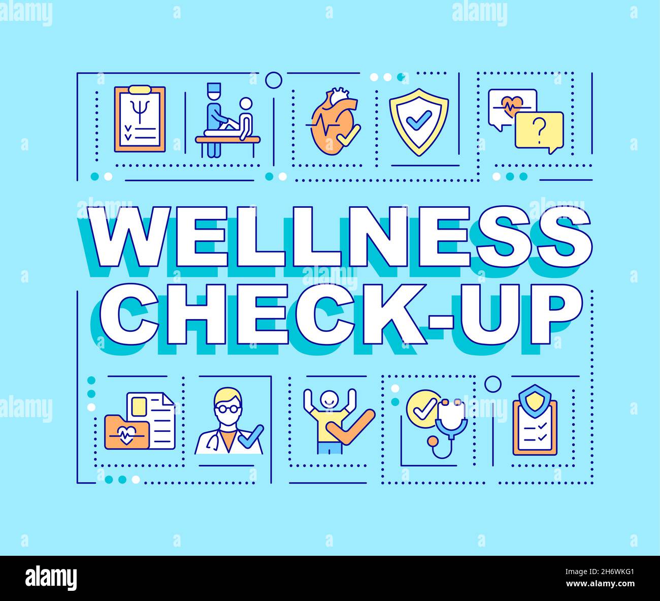 Wellness check up word concepts banner Stock Vector Image & Art Alamy
