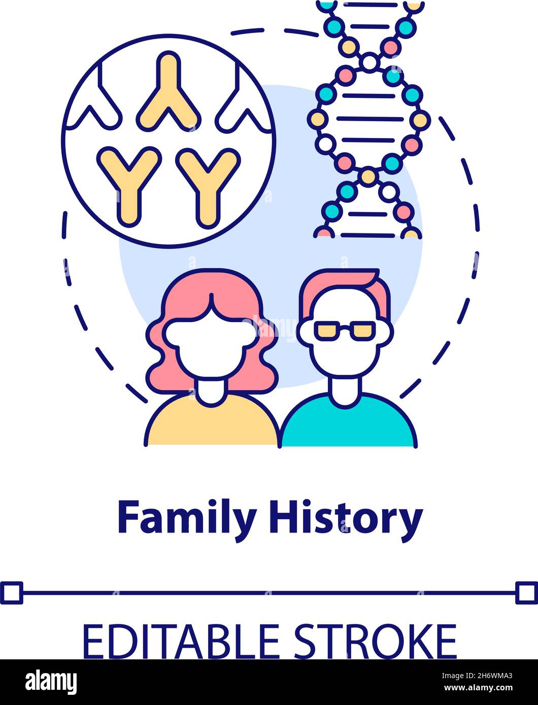 Family history concept icon Stock Vector Image & Art Alamy