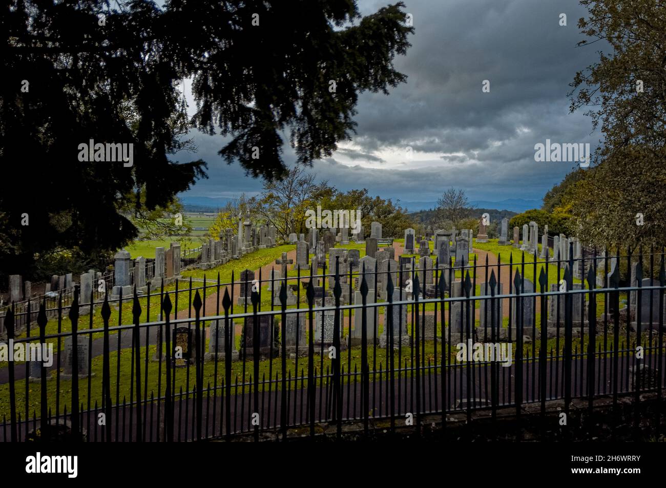 Old Town Cemetery, Stirling Castle, Stirling, Scotland Stock Photo