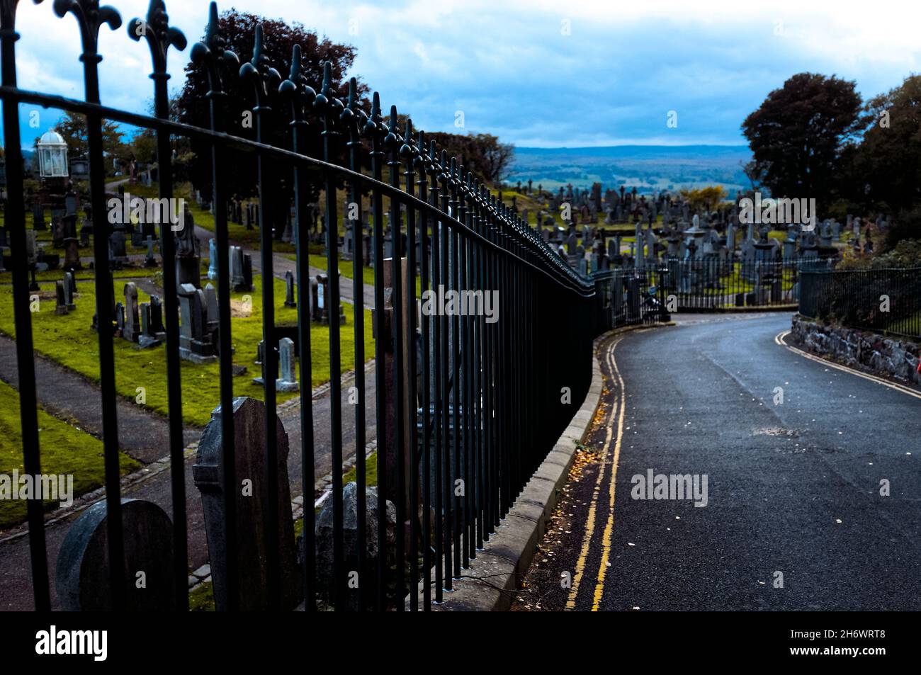 Old Town Cemetery, Stirling Castle, Stirling, Scotland Stock Photo