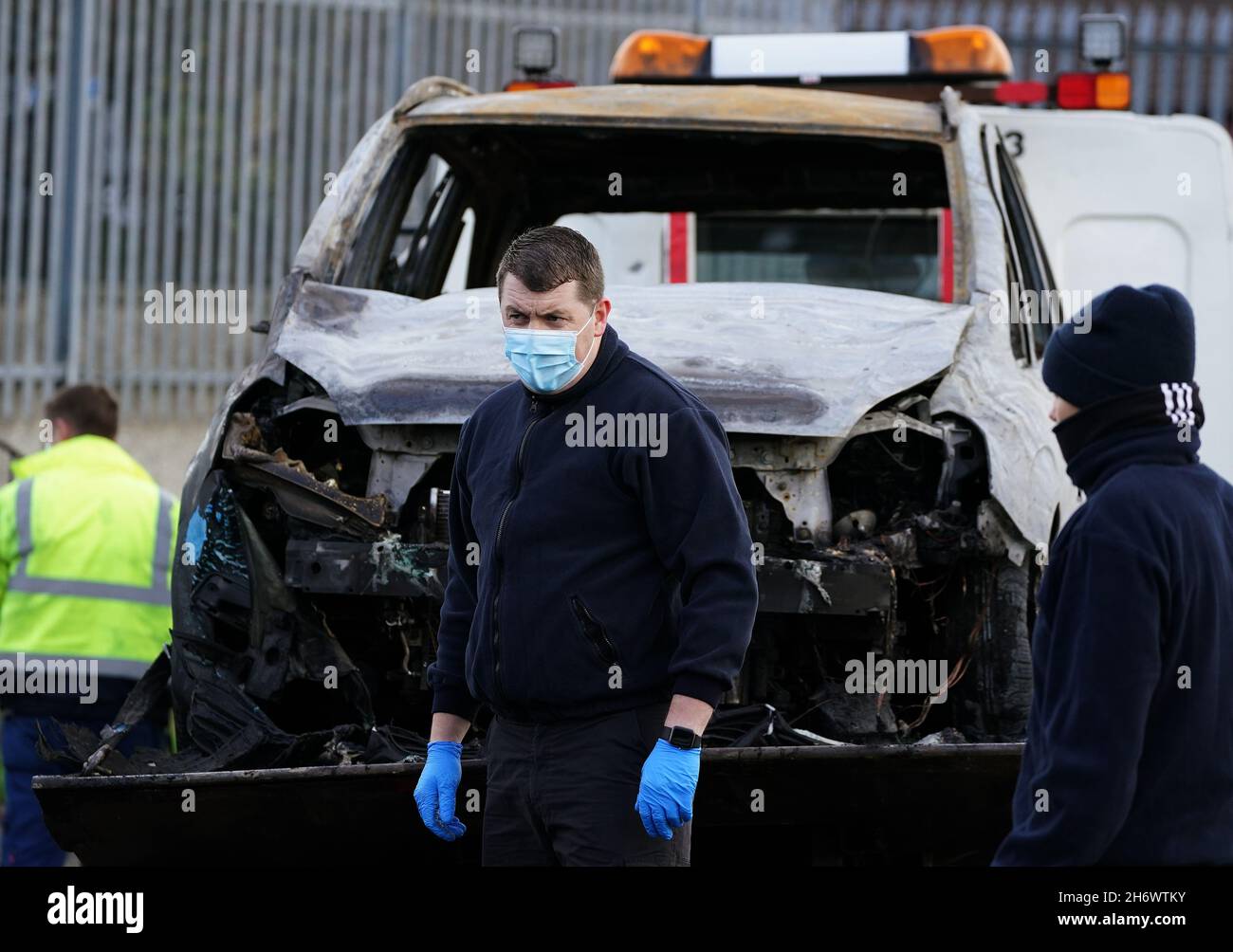 Members of An Garda at the scene at Kylemore Park, Ballyfermot, Dublin