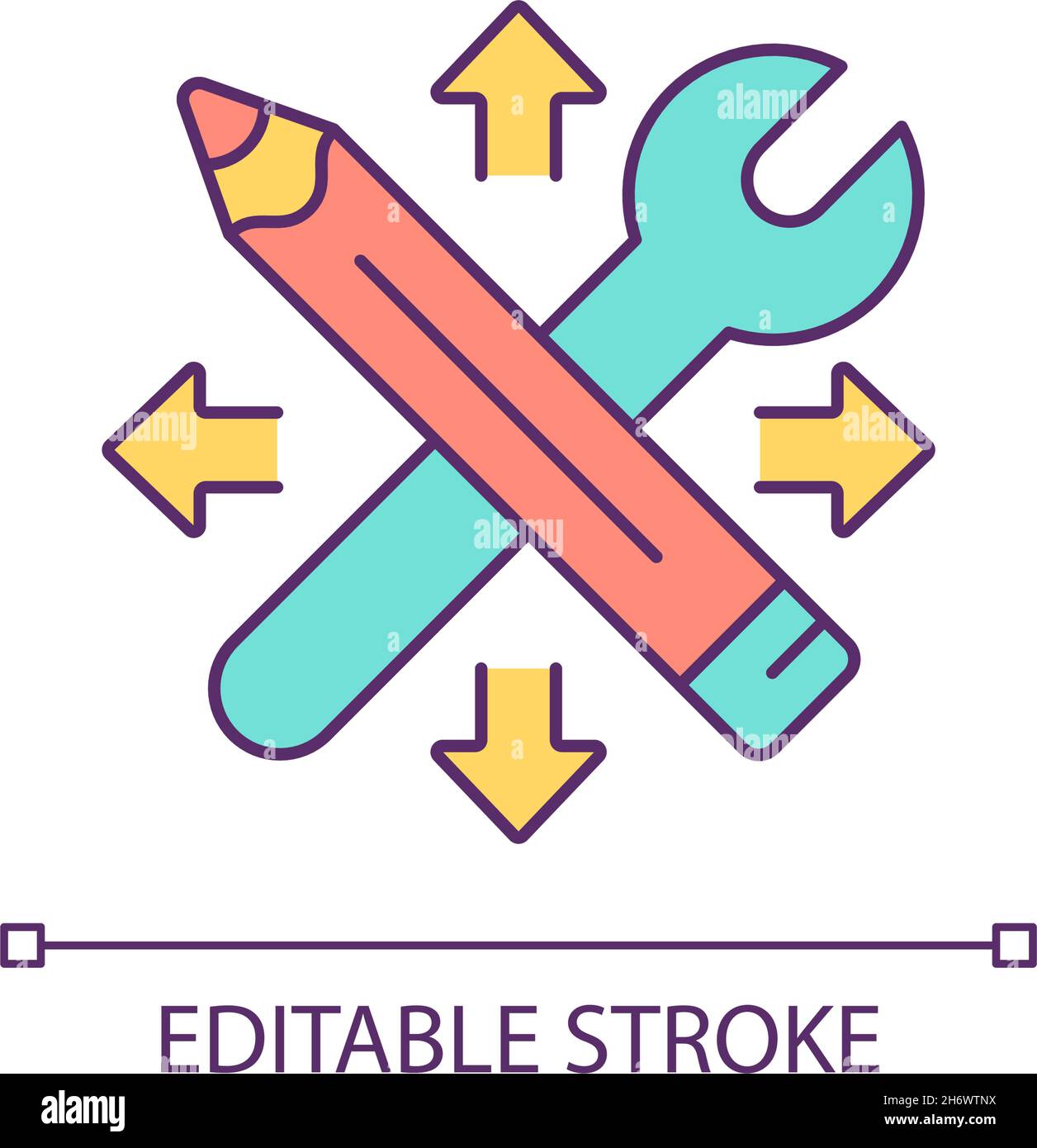 Skillsharing RGB color icon Stock Vector
