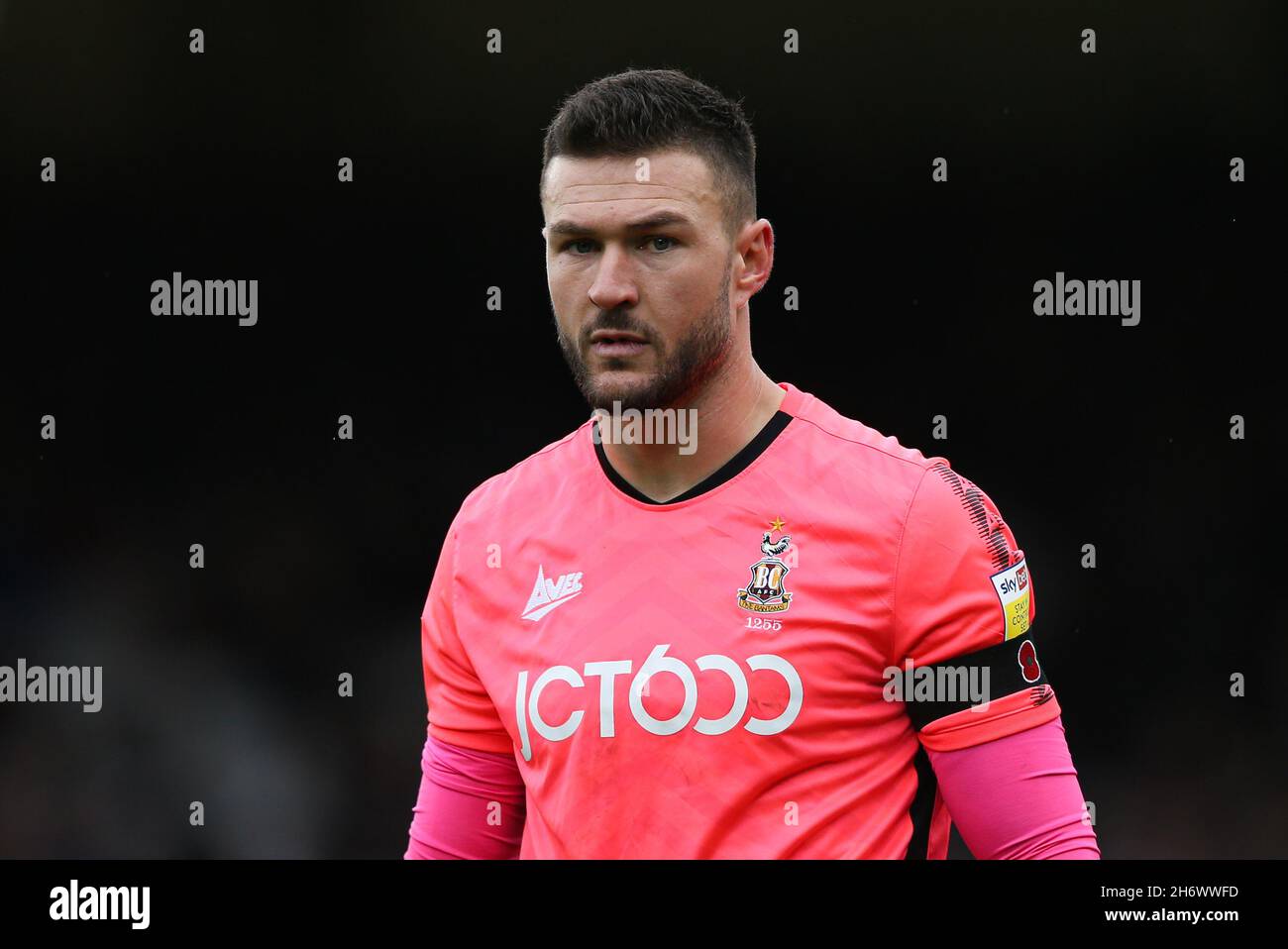 Bradford City's Richard O'Donnell during the Sky Bet League Two match at Vale Park, Stoke-on-Trent. Picture date: Saturday November 13, 2021. Stock Photo