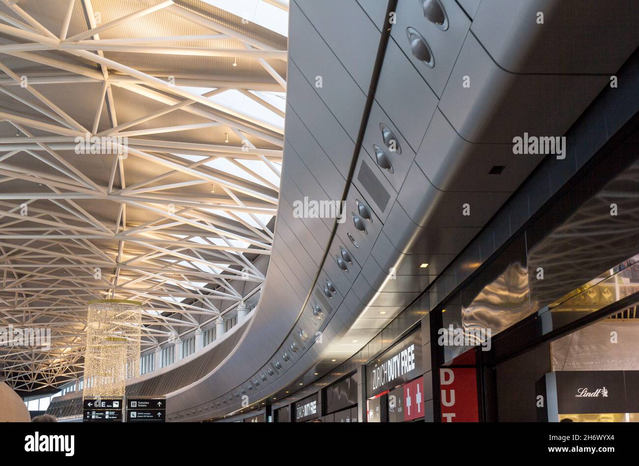 Zurich Airport, Switzerland November 05, 2017 Interior of the