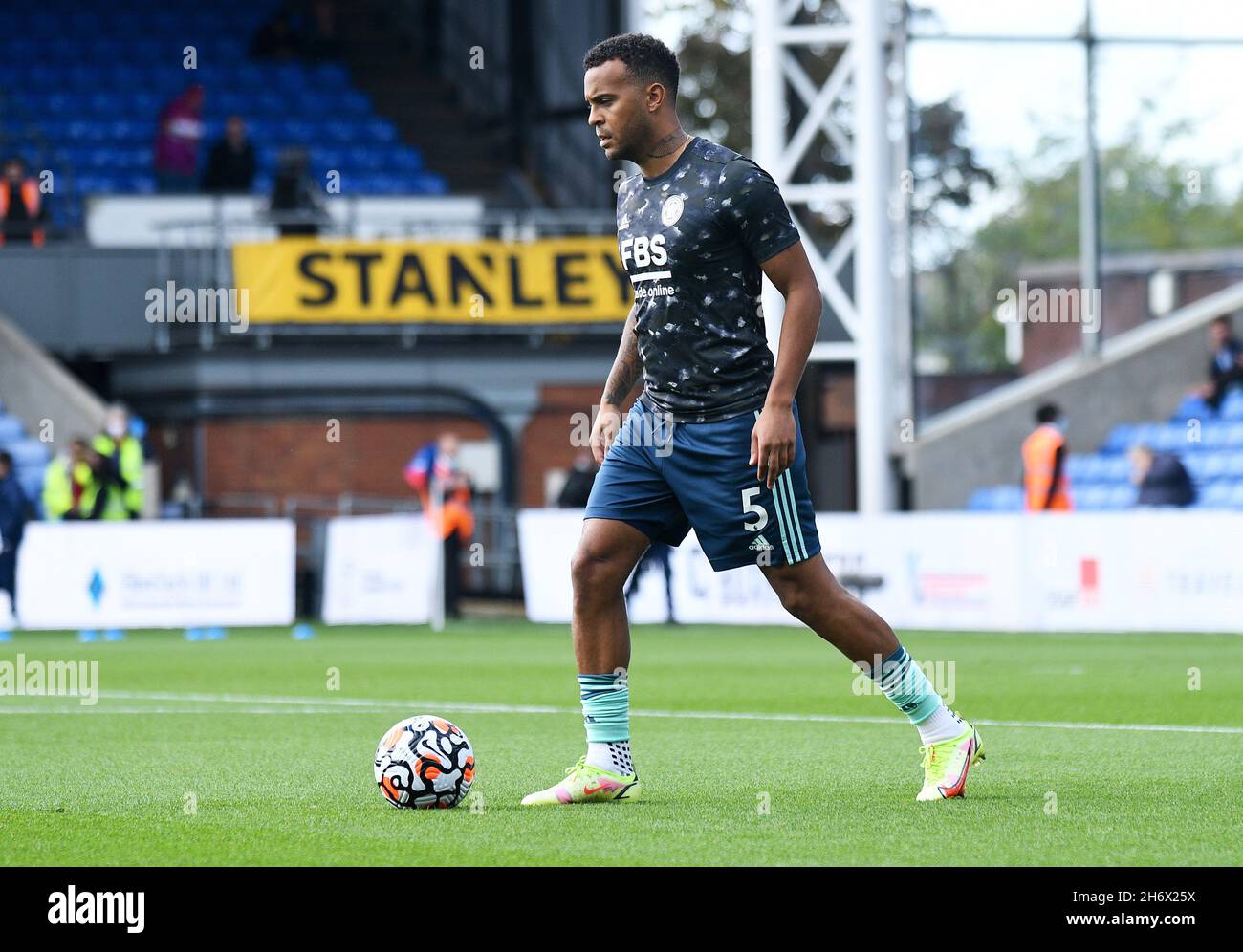 LONDON, ENGLAND - OCTOBER 3, 2021: Ryan Bertrand of Leicester pictured ahead of the 2021-22 Premier League matchweek 7 game between Crystal Palace FC and Leicester CIty FC at Selhurst Park. Copyright: Cosmin Iftode/Picstaff Stock Photo