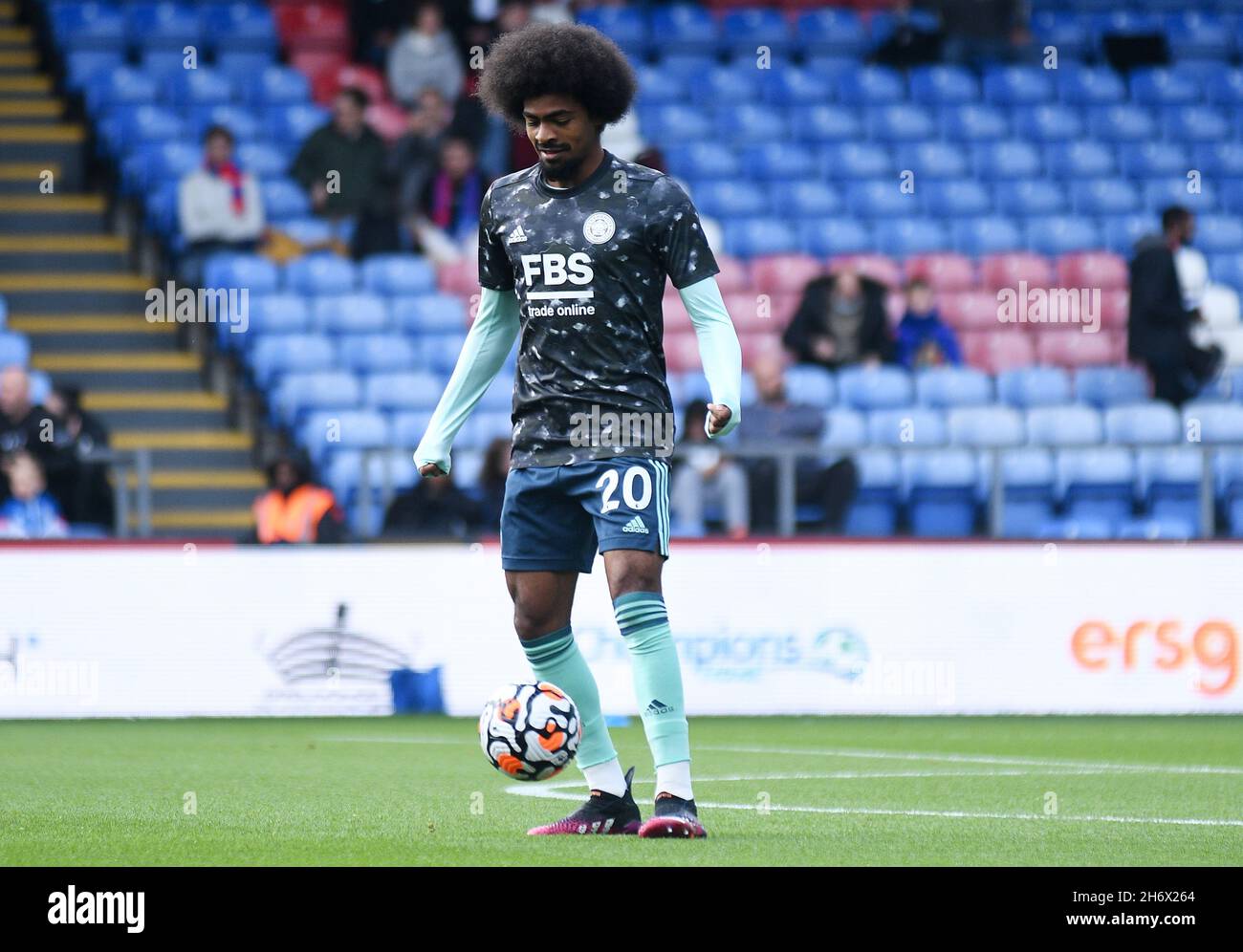 LONDON, ENGLAND - OCTOBER 3, 2021: Hamza Choudhury of Leicester pictured ahead of the 2021-22 Premier League matchweek 7 game between Crystal Palace FC and Leicester CIty FC at Selhurst Park. Copyright: Cosmin Iftode/Picstaff Stock Photo