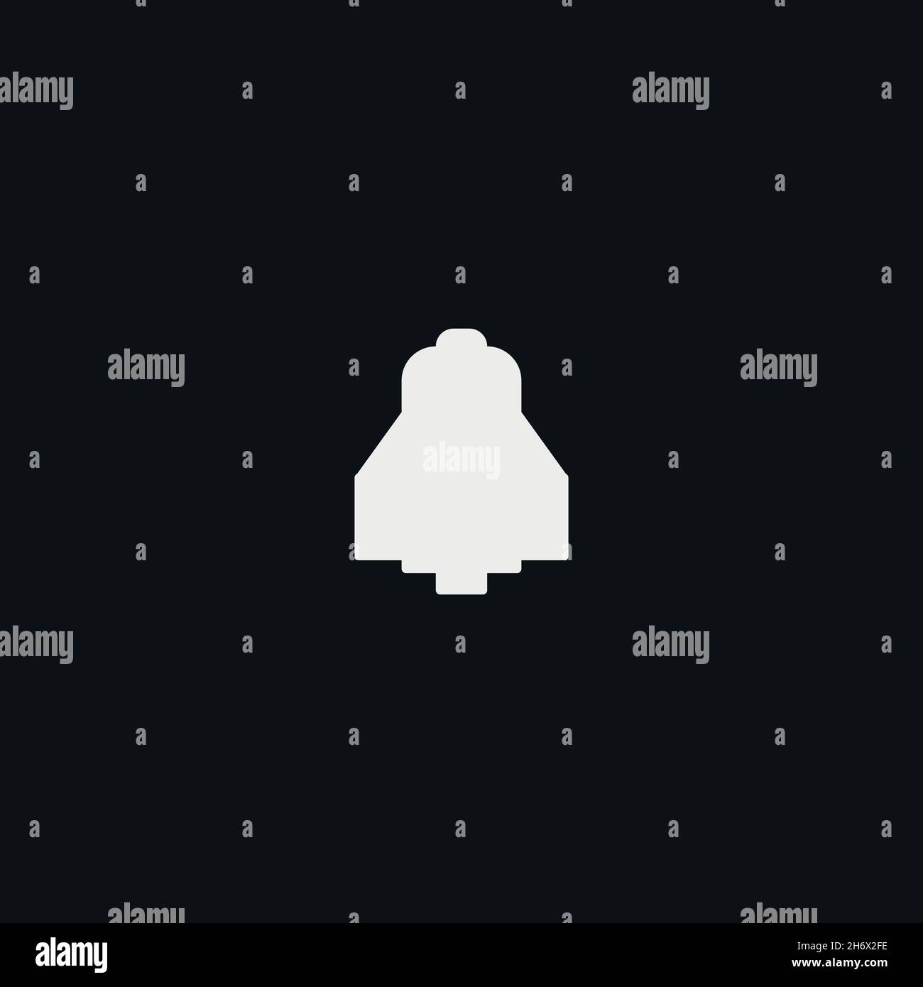 Rocket flat icon. Simple style fast speed poster background symbol ...