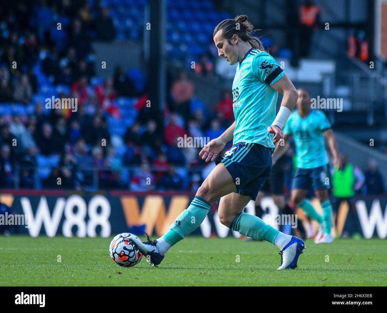 LONDON, ENGLAND - OCTOBER 3, 2021: Caglar Soyuncu of Leicester pictured during the 2021-22 Premier League matchweek 7 game between Crystal Palace FC and Leicester CIty FC at Selhurst Park. Copyright: Cosmin Iftode/Picstaff Stock Photo