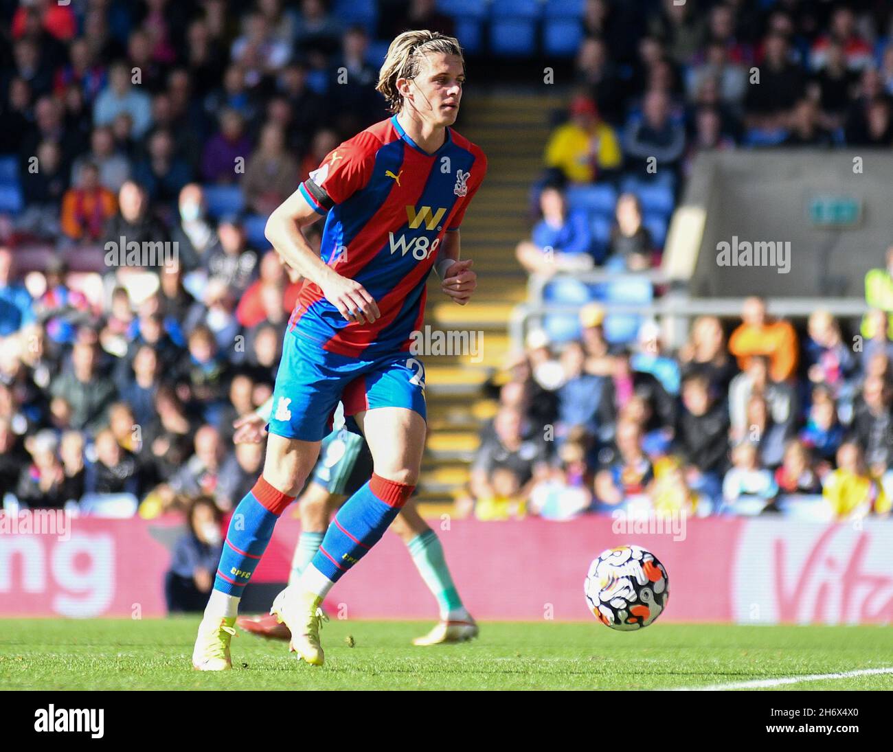 LONDON, ENGLAND - OCTOBER 3, 2021: Conor John Gallagher of Palace pictured during the 2021-22 Premier League matchweek 7 game between Crystal Palace FC and Leicester CIty FC at Selhurst Park. Copyright: Cosmin Iftode/Picstaff Stock Photo