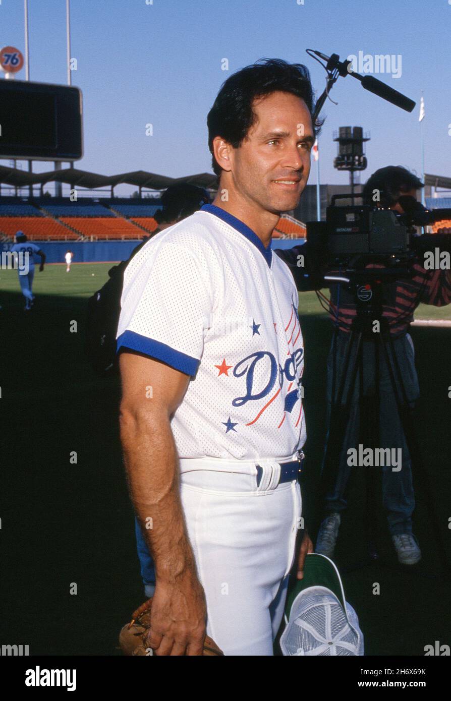 Gregory Harrison at the 31st Annual 'Hollywood Stars Night' Celebrity Baseball Game on August 26, 1989 at Dodger Stadium in Los Angeles, California.Credit: Ralph Dominguez/MediaPunch Stock Photo