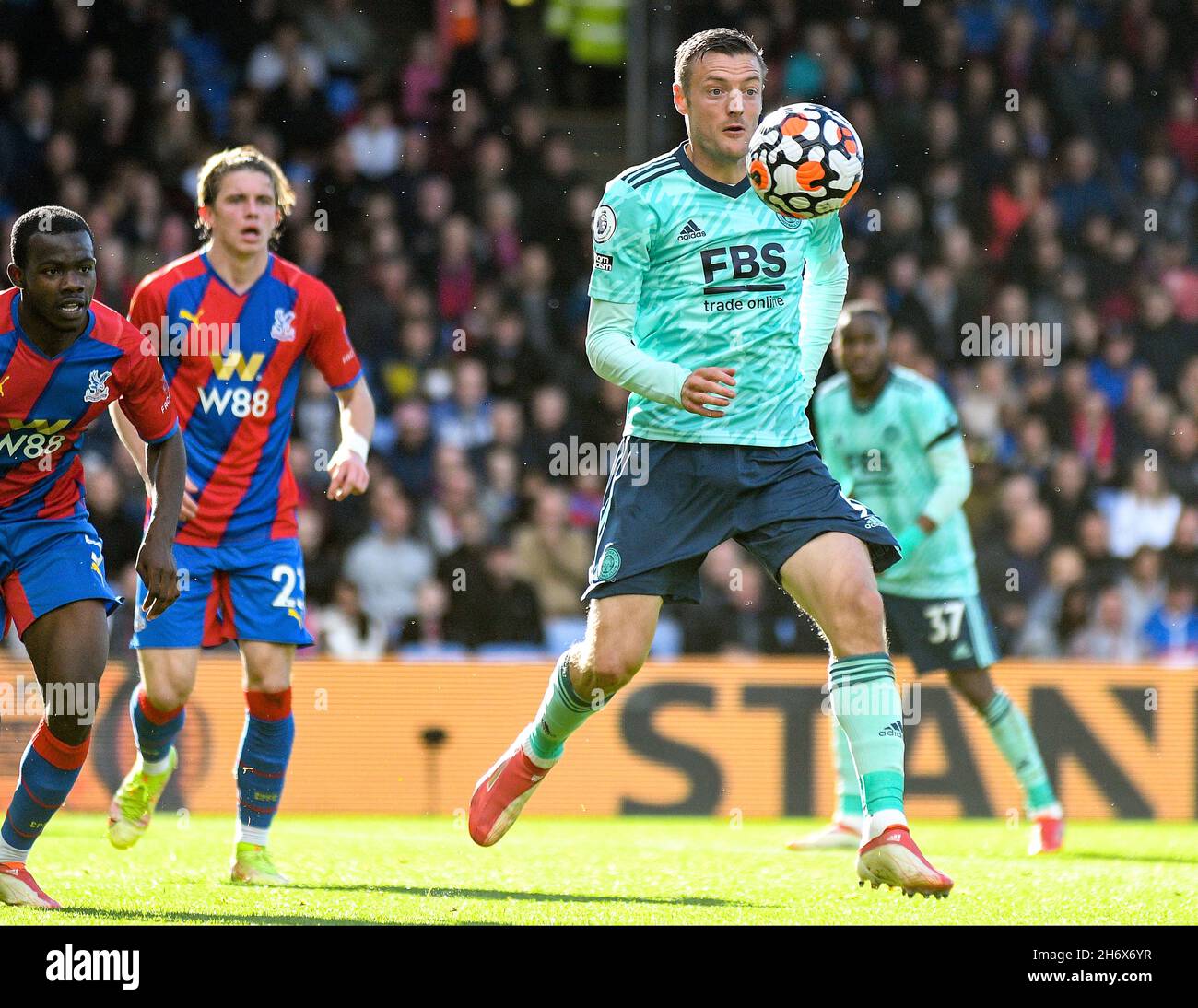 LONDON, ENGLAND - OCTOBER 3, 2021: Jamie Vardy of Leicester pictured during the 2021-22 Premier League matchweek 7 game between Crystal Palace FC and Leicester CIty FC at Selhurst Park. Copyright: Cosmin Iftode/Picstaff Stock Photo