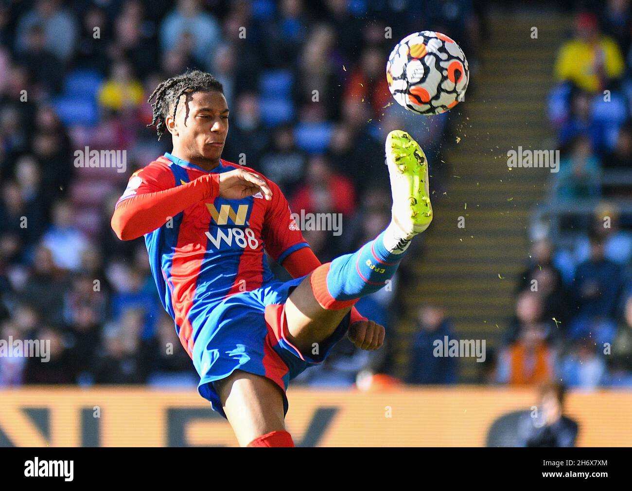 LONDON, ENGLAND - OCTOBER 3, 2021: Michael Akpovie Olise of Palace pictured during the 2021-22 Premier League matchweek 7 game between Crystal Palace FC and Leicester CIty FC at Selhurst Park. Copyright: Cosmin Iftode/Picstaff Stock Photo