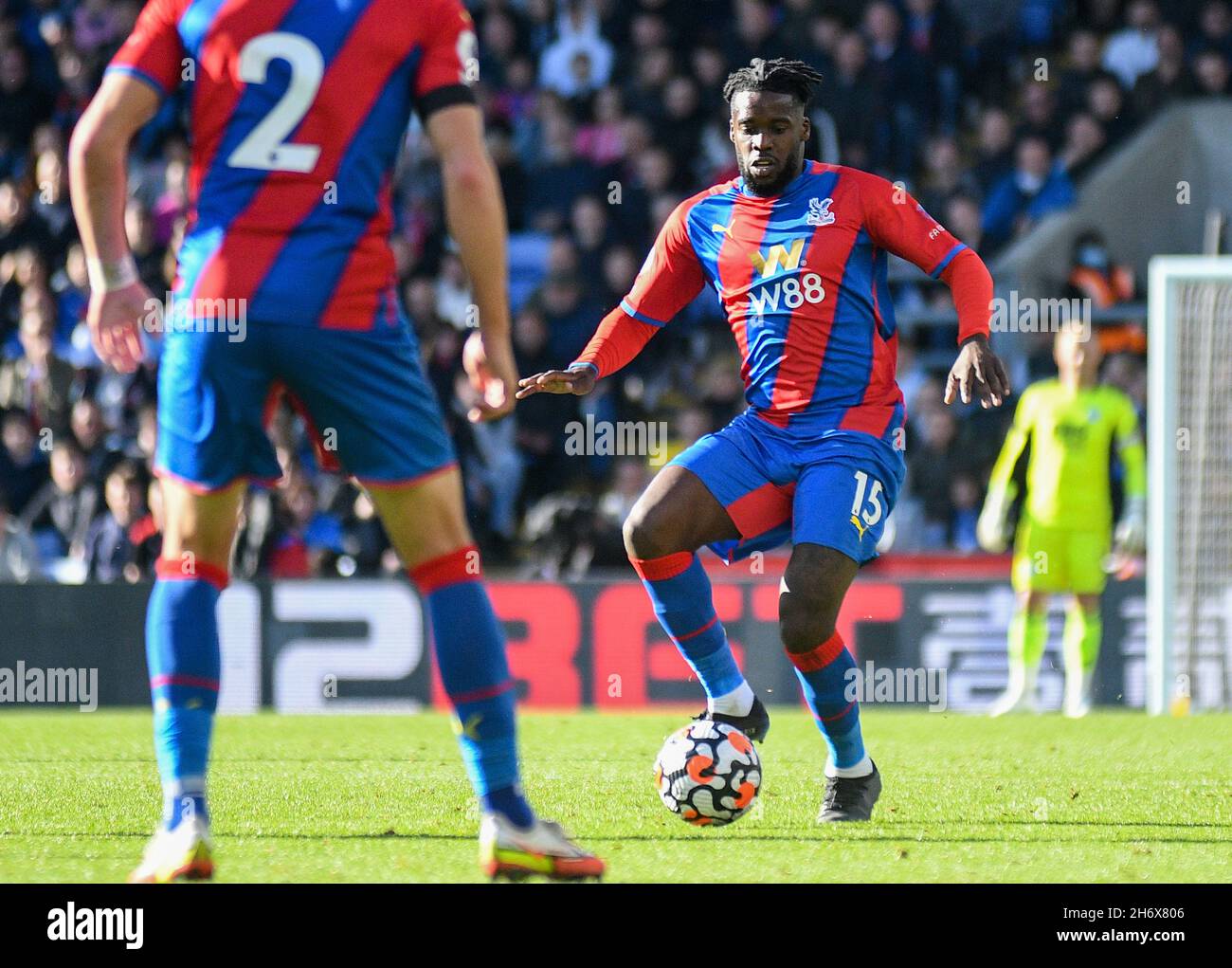 LONDON, ENGLAND - OCTOBER 3, 2021: Jeffrey Schlupp of Palace pictured during the 2021-22 Premier League matchweek 7 game between Crystal Palace FC and Leicester CIty FC at Selhurst Park. Copyright: Cosmin Iftode/Picstaff Stock Photo